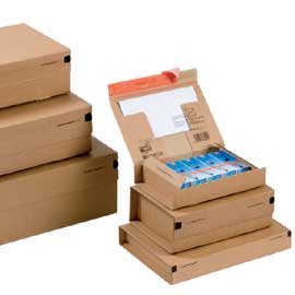 Scatola spedizione a4+ 330x290x120mm avana