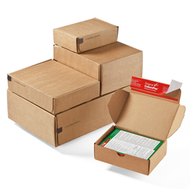 Scatole spedizione modulbox 19,2x15,5x4,3cm avana