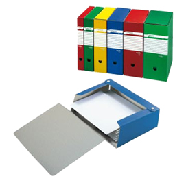 Scatola archivio spazio 80 25x35cm dorso 8cm verde sei rota