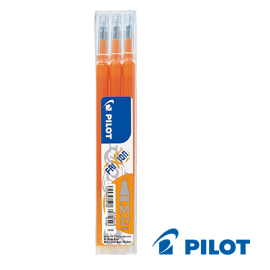 Set 3 refill sfera frixionball 0.7mm arancio pilot