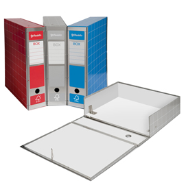 Scatola archivio box4 rosso 37,5x29,5x9cm