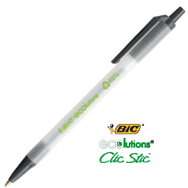 Scatola 50 penne a sfera scatto ecolutions nero 1.0mm bic