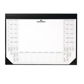 Sottomano con 25fg c/calendario biannuale 59x42cm durable