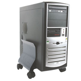 Supporto cpu con ruote - grafite - fellowes