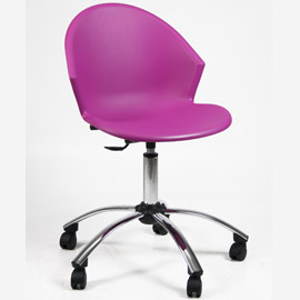 Seduta home/office atlas fucsia senza braccioli