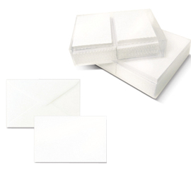 Scatola 100biglietti+100buste f.to 4 75x112mm dalmazia 8304 sadoch