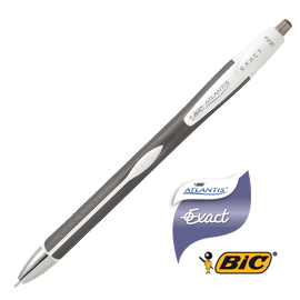 Scatola 12 penne sfera scatto bic®atlantis exact 0,7 nero