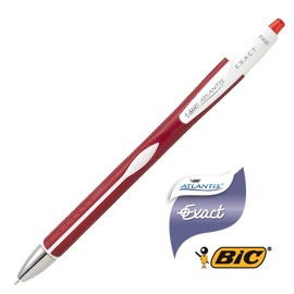 Scatola 12 penne sfera scatto bic®atlantis exact 0,7 rosso