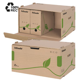 Scatola container ecobox 340x439x259mm apertura laterale esselte