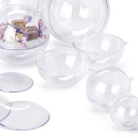 Sfera apribile in polistirene trasparente ø100mm ri.plast