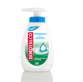 Sapone liquido borotalco antibatterico 250ml al muschio bianco