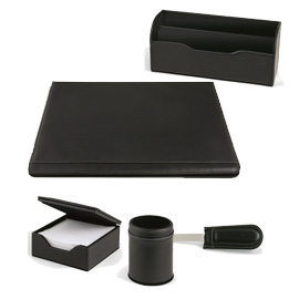Set scrivania william nero sintetico 5 pezzi niji