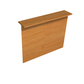 Sopralzo reception per scrivanie da 140cm noce chiaro - easy