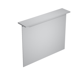Sopralzo reception per scrivanie da 140cm grigio - easy