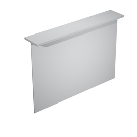 Sopralzo reception per scrivanie da 160cm grigio - easy
