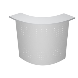 Sopralzo angolare 90° reception grigio/metallo - easy