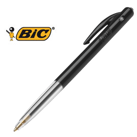 Scatola 50 penne a sfera a scatto bic® m10 nero 1.0mm