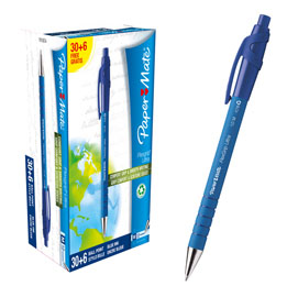 Special pack 30+ 6 penna sfera scatto flexgrip ultra 1.0 blu papermate