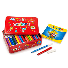 Scatola 100 pennarelli color kit colori assortiti carioca