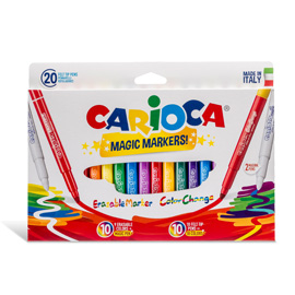 Scatola 20 pennarelli magic markers colori assortiti carioca