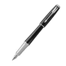 Stilografica urban premium ebony metal chiselled m parker