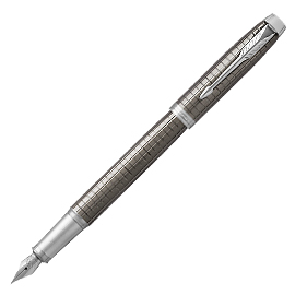 Stilografica im premium dark espresso metal chiselled m parker