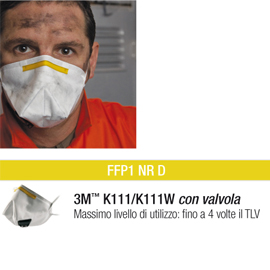 Scatola 10 mascherine k111w ffp1 con valvola