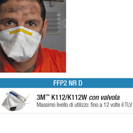 Scatola 10 mascherine k112w ffp2 con valvola
