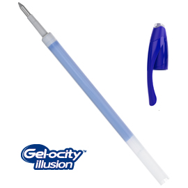 Scatola 12 refill sfera gel cancellabile gelocity illusion 0,7mm blu bic