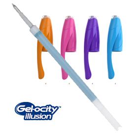 Scatola 12 refill sfera gel cancellabile gelocity illusion 0,7mm col.ass.fun bic