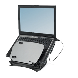 Supporto notebook professional series con hub usb e leggio - fellowes