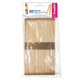 Stecche in legno 50pz dim. 18x150mm cwr