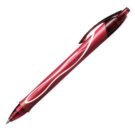 Scatola 12 penna sfera scatto gelocity quick dry rosso bic®