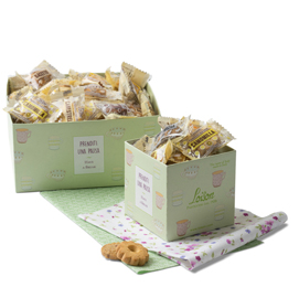 Scatola 200 biscotti al burro assortiti loison