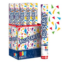 Sparacoriandoli cannon colori assortiti gittata 8mt big party