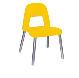 Sedia per bambini piuma h31cm giallo cwr