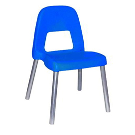 Sedia per bambini piuma h35cm blu cwr