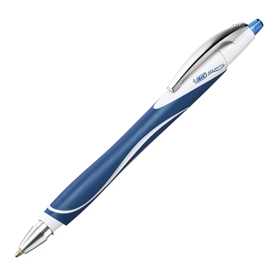 Scatola 12 penne a sfera atlantis reaction blu bic