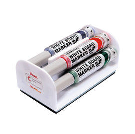 Set 4 marcatori maxiflo mwl5m 6mm assort. + cancellino pentel