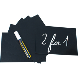Set 20 tag nere 10,5x15cm (a6) securit