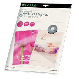 Scatola 25 pouches udt a4 216x303mm 125mic leitz