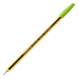 Scatola 10 penna a sfera 434 noris stick verde chiaro 1,0mm staedtler