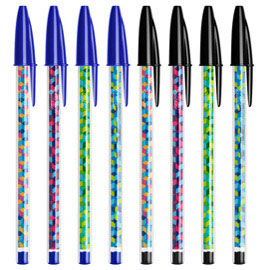 Scatola 20 penna sfera c/cappuccio cristal® collection 1.0mm ass. Blu/nero bic®