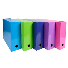 Scatola progetto iderama 5 colori assortiti tenui d90 exacompta
