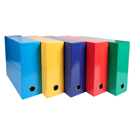 Scatola progetto iderama 5 colori assortiti classici d90 exacompta