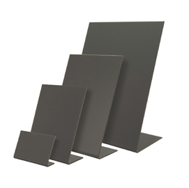 Set 3 lavagnette a l nere a6-15,5x10,5x5cm securit