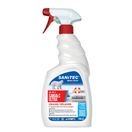 Sanialc ultra 750ml detergente alcolico per superfici e tessuti sanitec