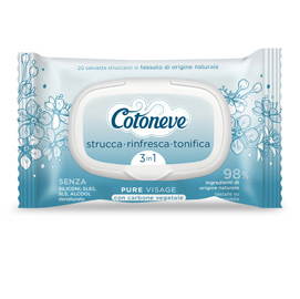 Salviette struccanti detox - cotoneve - busta da 20 pezzi
