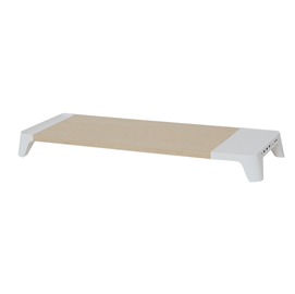 Supporto monitor in legno eyes8 - con caricatore wireless - serena group