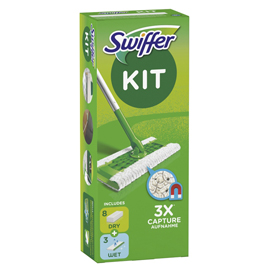 Swiffer dry starter kit completo (8 panni + 3 panni wet) - swiffer